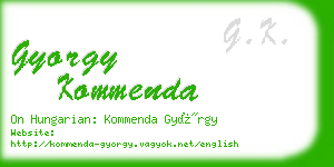 gyorgy kommenda business card